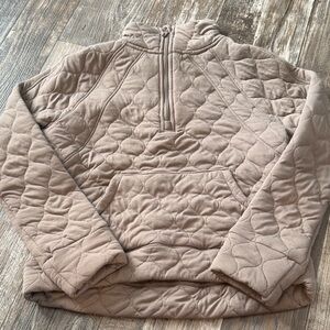 Women’s Avalanche Quilted Tan Pullover Sweatshirt